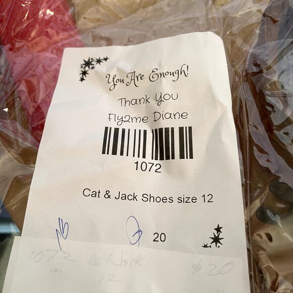 Cat & Jack Size 12 shoes uni sex boy or girl loafer 8.5" long child - Picture 8 of 9